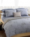 Calvin Klein Home Full Solid Percale-Hyacinth Bedskirt