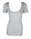 Boyfriend/Girlfriend Womens Fitted Scoop T Shirt Top