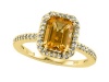 Genuine Citrine Ring by Effy Collection® in 14 kt Yellow Gold Size 4.5