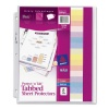 Avery Protect and Tab Top-Load Clear Sheet Protectors with Eight Tabs, Letter Size (74161 )