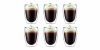 Bodum Pavina 12-Ounce Double Wall Thermo Tumbler Glass, Set of 6