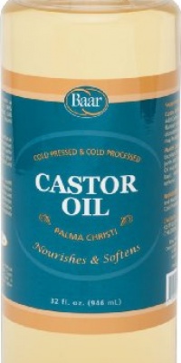 Baar Cold-Pressed, Cold-Processed, Hexane Free Castor Oil, 32 Ounces