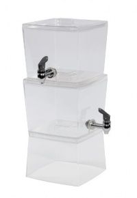 CreativeWare Stacking Beverage Dispenser, Set of 2, 1.5-Gallon Each