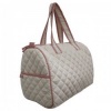 Canvas Mini Duffle Bag: Pastel Beige