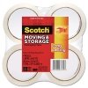 Scotch Long Lasting Moving & Storage Packaging Tape, 1.88 Inches x 54.6 Yards, 4 Rolls (3650-4)