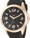 U.S. Polo Assn. Men's US9122 Black Textured Strap Analog Watch