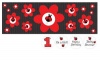 Creative Converting Ladybug Fancy Giant Party Banner with Stickers