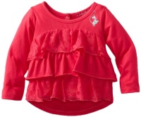 Baby Phat - Kids Baby-girls Infant Tier Ruffle Lace Top, Cosmopink, 24