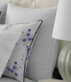 Martha Stewart Trousseau Violets European Sham White Violets