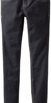 Baby Phat Girls 7-16 Embroidered Denim Pant, Black, 16