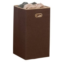 Household Essentials Clothes Laundry Hamper, Coffee Linen