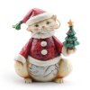 Enesco Jim Shore Heartwood Creek Mini Christmas Cat Figurine, 3-Inch