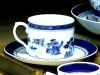 Mottahedeh Blue Canton Can Tea Cup & Saucer 2 in