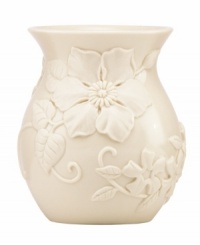 Already teeming with fresh blooms, Floral Fields posey vases from Lenox have a serene, understated elegance in graceful ivory porcelain. A simple silhouette balances elaborate sculpted detail.