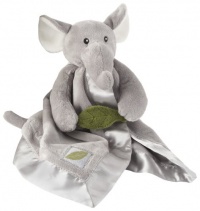 Baby Aspen Little Expeditions Plush Rattle Lovie with Crinkle Leaf, Ekko The Elephant