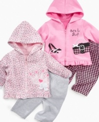 Get her some sporty baby gear with this soft cotton jog set from Baby essentials.