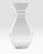 Old-world style and graceful lines appoint a mouthblown glass carafe that easily doubles a beautiful vase. 40-oz. capacity 9½H X 5 diam. Dishwasher safe Imported 