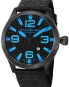 Stuhrling Original Men's 141B.335B51 Aviator Tuskegee Skylancer Swiss Quartz Date Black Canvas Strap Watch