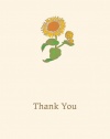 Graphique de France Sunflower Boxed Thank You Notes, 4.25 x 5.5 Inches, Cream (L807CB)