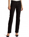 Not Your Daughter's Jeans Women's Hayden Straight Leg Jean, Black, 8