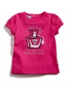 Guess Makes Scents T-Shirt (Sizes 4 - 6X) - dark pink, 5/6