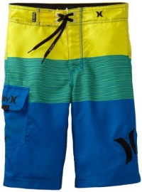 Hurley Boys 8-20 Blockade Boardshort, Blue, 10