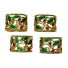 Lenox Holly & Berry Napkin Rings, Set of 4