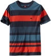 Quiksilver Boys 2-7 Reasoner Short Sleeve Knit Shirt, Navy, Medium