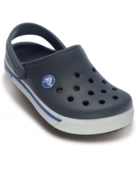 Retro style sneakers meet Crocs classic comfort in the Crocs Crocband clog.