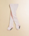 Stretchy knit cotton tights are extra thick and opaque to keep little legs cozy and warm.Elastic waistbandRubber logo feet for extra traction80% cotton/17% nylon/3% spandexMachine washImported