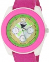 Sprout Unisex ST2008DPIVDP Eco-Friendly Corn Resin and Pink Organic Cotton Strap Watch