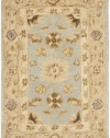 Safavieh Anatolia Collection AN556B Handmade Blue and Sage Hand-Spun Wool Area Rug, 2 Feet by 3 Feet