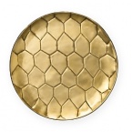 The singular style of DVF is captured in these unique handmade trays. Stamped on metal, the faceted Powerstone form easily shares the table with similarly strong shapes.