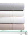 The ultimate in luxury. Woven from pure Egyptian cotton, this indulgently soft, 800-thread count fitted sheet is available in subtle, sophisticated colors that coordinate with a variety of bedding collections. Woven with lustrous 2-ply yarn to achieve total thread count. Designed to accommodate extra-deep and pillowtop mattresses.