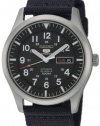 Seiko Men's SNZG15 Seiko 5 Automatic Black Dial Nylon Strap Watch