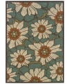 Fine art for your floor, porch or patio. This Sphinx indoor/outdoor area rug has an artful floral pattern made from soft and durable polypropylene that's tough, weather-resistant and easy to clean. (Clearance)