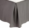 Lamma Loe Tailored Solid Bed Skirt Dust Ruffle, 14 Inch Drop, Queen Size 60x80, Charcoal Gray, -Available in Many Sizes and Colors