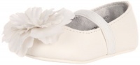 Stuart Weitzman Layette Baby Bud Ballet Flat (Infant/Toddler),White/White,4 M US Toddler