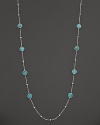 Faceted turquoise stations on a sterling silver chain. From the Rock Candy Collection by Ippolita.