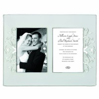 Lenox Opal Innocence Scroll Double Invitation Frame