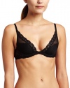 Natori Women's Feathers Contour Plunge,Black,36B