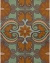 Rizzy Home CT2244 Country 8-Feet by 8-Feet Round Area Rug, Brown