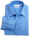 Calvin Klein Men's Regular Fit Stretch Herringbone Dress Shirt