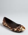 Lauren Ralph Lauren lends these ballet flats animal appeal, tamed with neutral suede trim. The look is exciting, without being too wild.