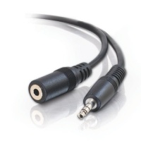 C2G / Cables to Go 13787 6 feet 3.5 mm Male/Female Stereo Audio Extension Cable  Black