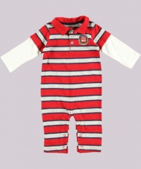 Carter's Infant Long Sleeve One Piece Polo Coverall