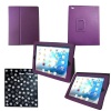 Bear Motion ® Premium Folio Case for iPad 3 / the New iPad With Built-in Stand for iPad3 (Now Support Smart Cover Function on new iPad) *Also works perfectly with iPad 2* - Purple OGP