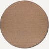 Couristan 1001/1500 Recife Saddle Stitch Cocoa/Natural Rug, 7-Feet 6-Inch Round