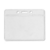 Lightweight, Clear Horizontal Vinyl Standard ID Badge Holder - Data/Credit Card Size 1820-1000