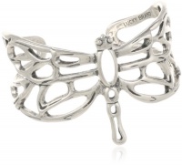 Lucky Brand Large Silver Dragonfly Cuff Bracelet, 1.75